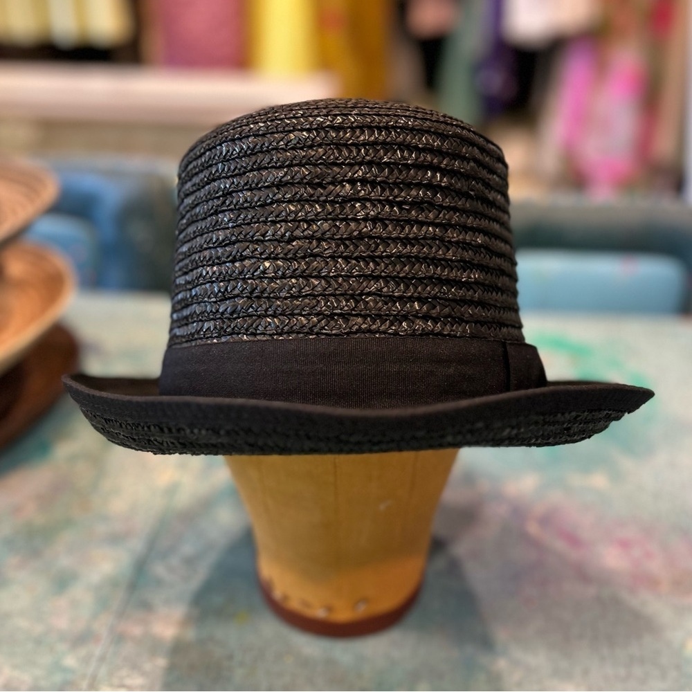 Black Straw Hat - Picture 5 of 12